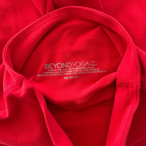 Beyond Yoga Spacedye Red Leggings & Sports Bra Set - Picture 7 of 7